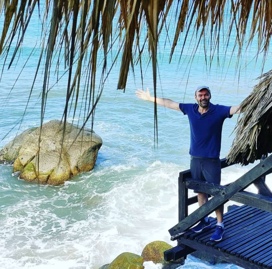 Fabrice Dubesset sur la côte Caraïbe en Colombie